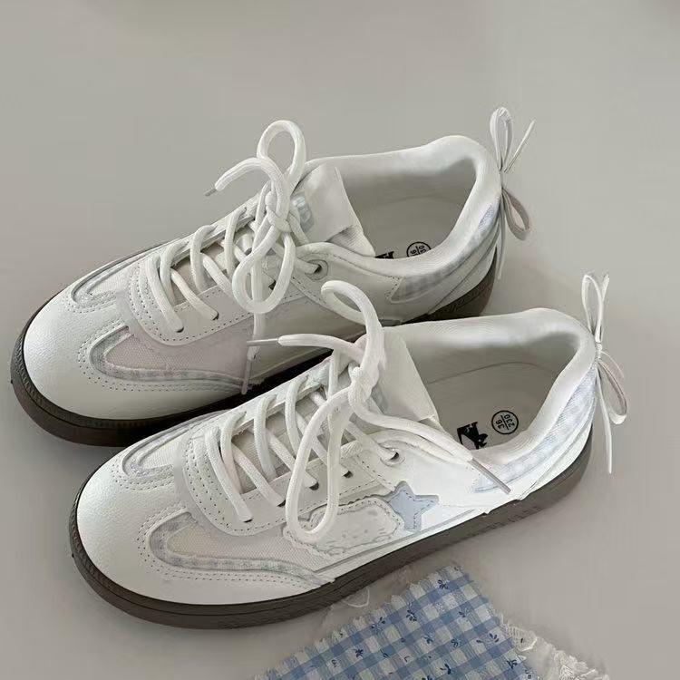 

Милые маленькие белые туфли женские осенние новые универсальные нишевого дизайна легкие студенческие кеды 40 синий