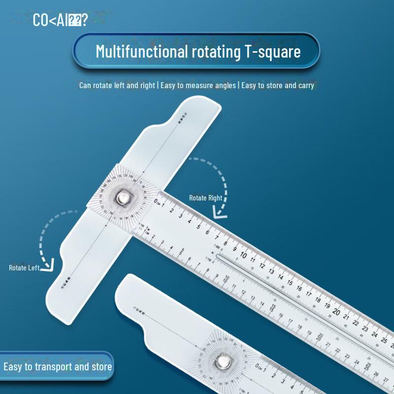 Professional 30cm Parallel T-Ruler for Design, Drawing, and Painting.