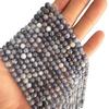 Foggy Blue-Purple Iolite Round Crystal Beads for DIY Jewelry