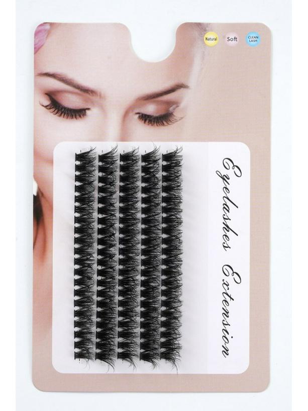 Segmented Cartoon Style Eyelashes - Natural Simulation with Messy Fried Hair Design for Thin Stems, Ideal for Women