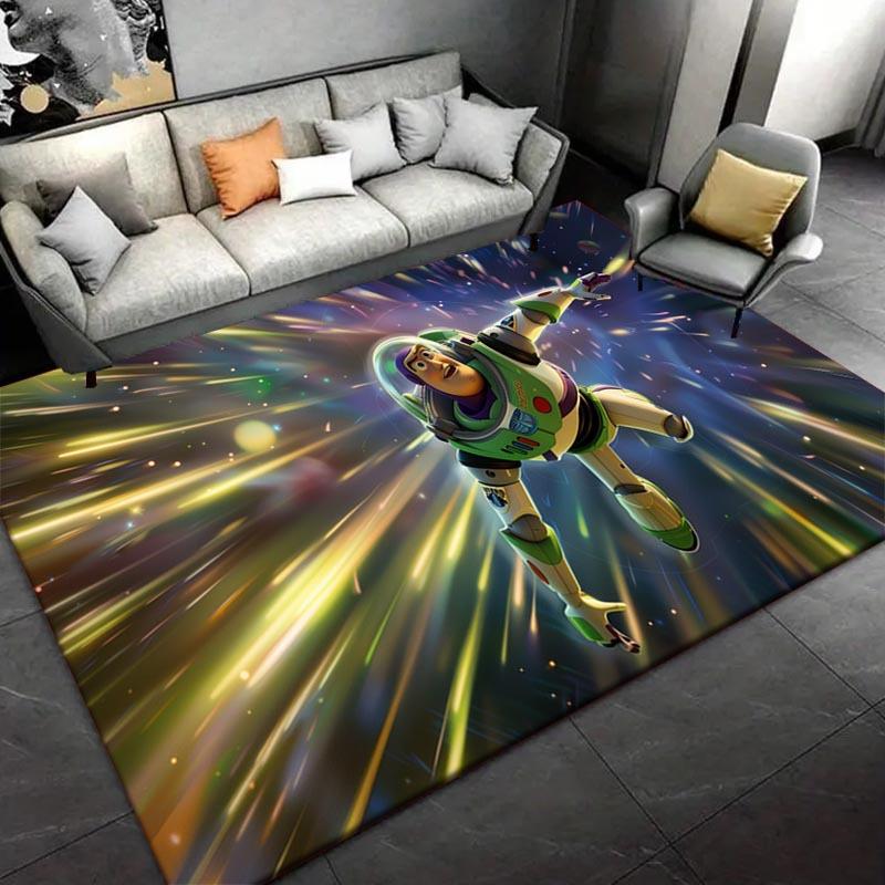 

1pc Buzz Lightyear Pattern Area Rug Soft Flannel Floor Mat for Living Room, Bedroom, Kitchen, Sofa Coffee Table Floor Mat, Machine Washable 60cm by 90cm