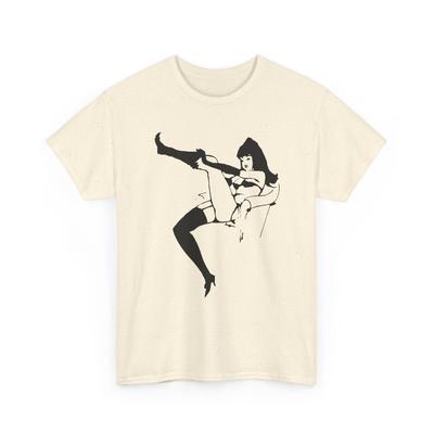Old Tattoo Flash Art Burlesque Lady Tshirt