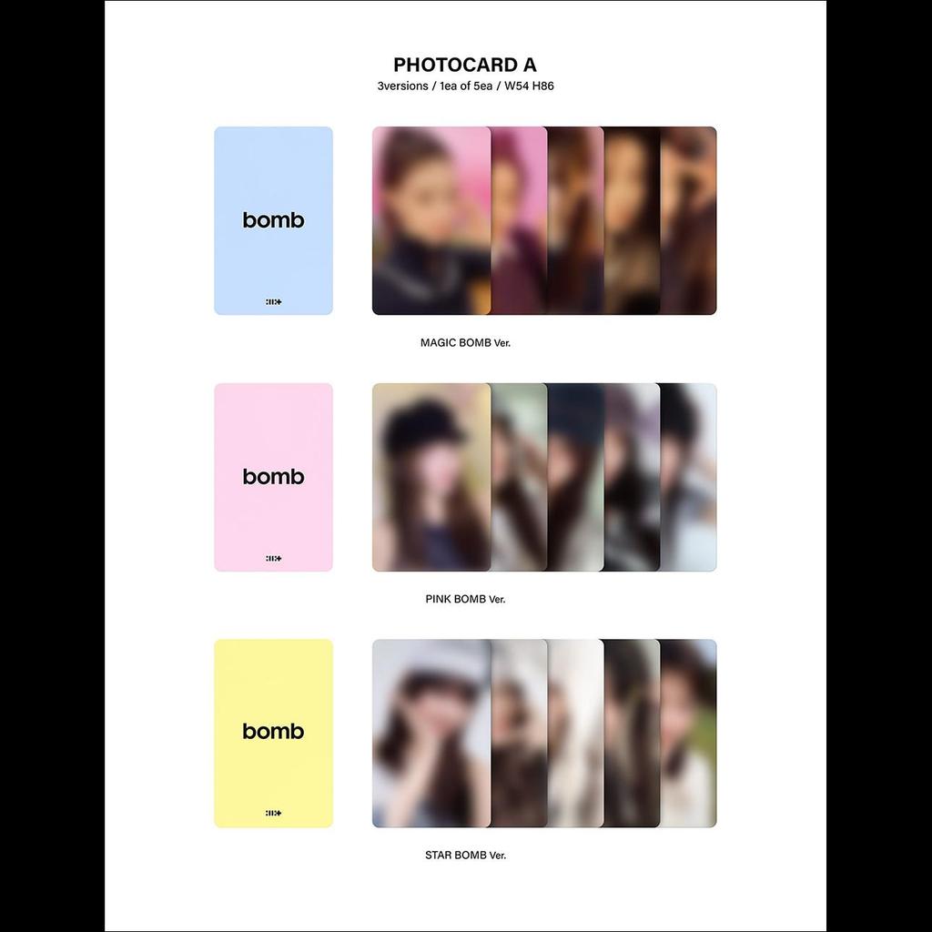ILLIT Bombowy 3. minialbum (BOMBA MAGICZNA Wersja. / RÓŻOWA BOMBA Wersja. / BOMBA GWIAZDOWA Wersja)