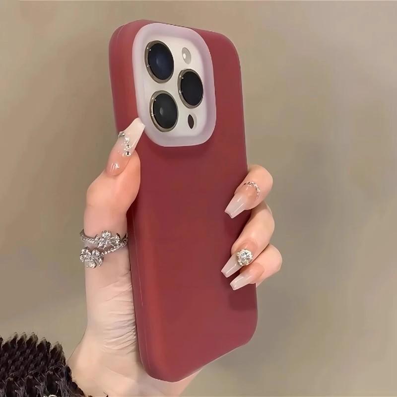 Applicable iPhone11promax Ankola Red Jelly Mobile Phone Case Apple 11 Liquid Anti-drop Protective Case 11