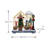 Lighted Christmas Decor LED Music House Christmas Ornament forXmas Desk Decoration Kids Gift