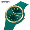 SANDA Top 6213 Male and Female Student Watches Casual Simple Dual Calendar Fashion Male and Female Student Quartz Watches