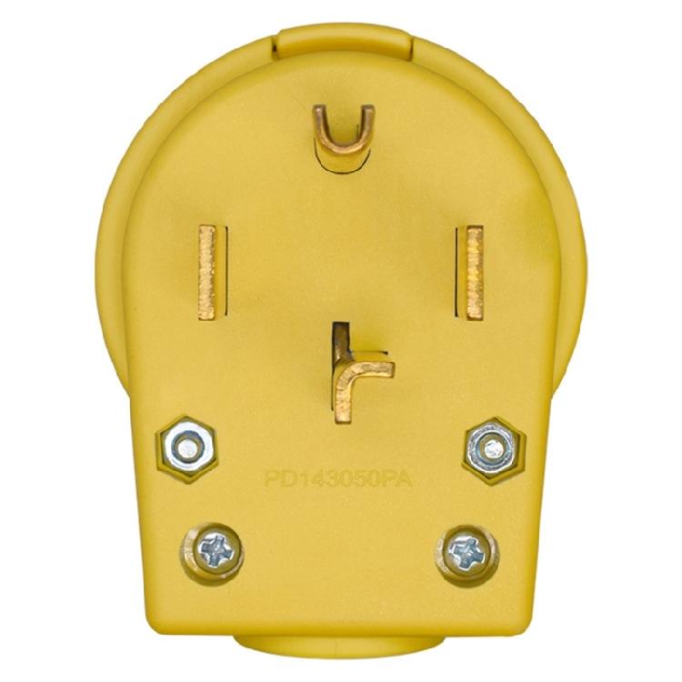 Durability NEMA 14 30P Plug 30Amp 250V 4 Poles Corrosion Resistant PD1430PA For Dryers