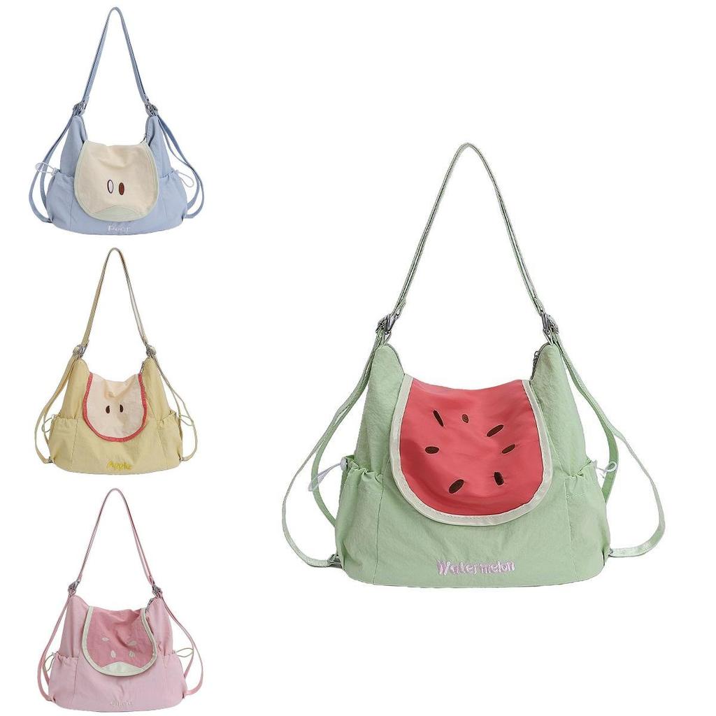 Japanese Fruit Small Shoulder Bag With Nylon Material For Casual Daily Use