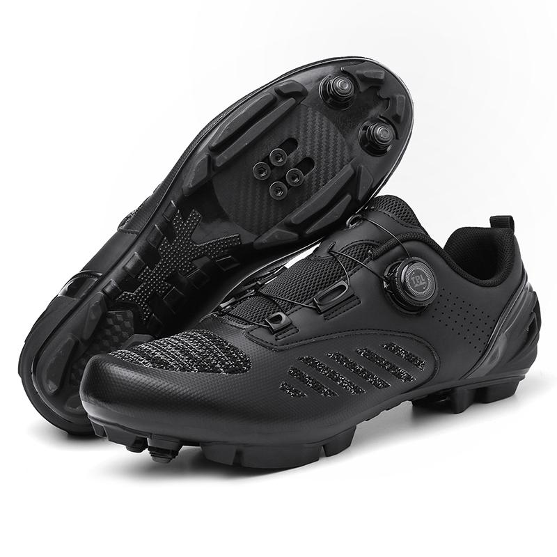 Chaussures de Vélo VTT Femme Chaussures à Pédales Plates Chaussures de Vélo Baskets de Vélo de Route Vitesse Chaussure à Crampons Spd avec Chaussure de Vélo de Montagne rose