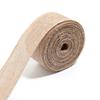 Brown Color Jute Burlap Ribbon Natural Rustic Ribbon Spool Burlap Craft Ribbon  for DIY Craft