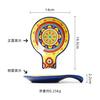 Specialty Restaurant Ceramic Plates, Creative Spoon Shaped Flower and Bird Patterned Snack Plates, Irregular Dessert Plates
