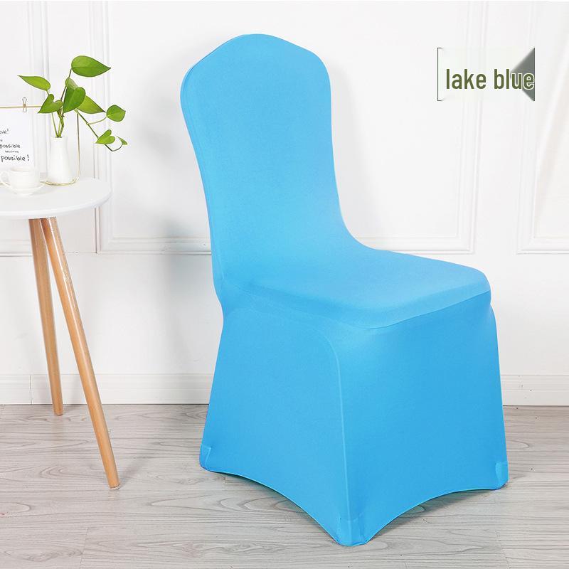 Stretchable Red and White Universal Chair Cover for Weddings, Banquets, Hotels