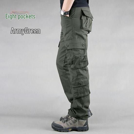 2024 Men's Multi-Pocket Loose Straight Casual Outdoor Pants