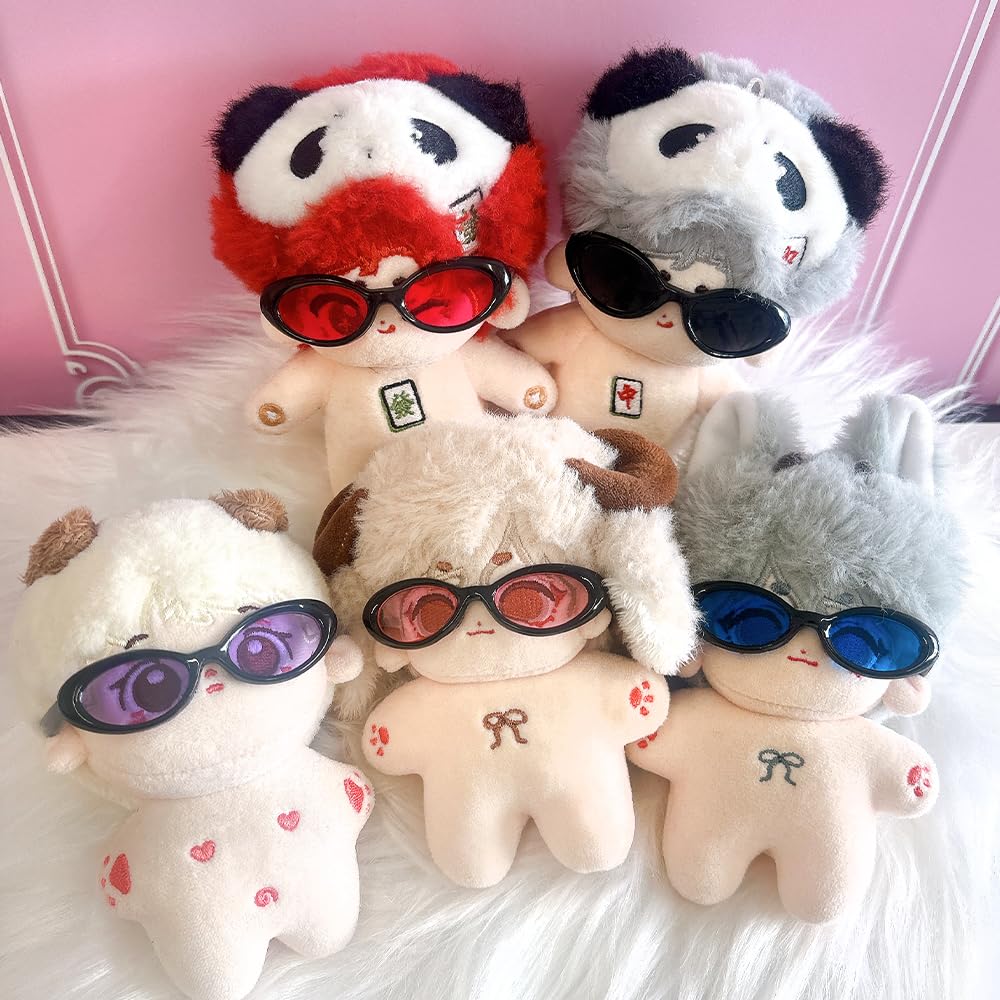Pink Sunglasses for Plush Toys (10-15cm) - Perfect for Plush Clothes, Kigurumi, Accessories, Otaku Activities, Dolls, Mascots, K-Pop Dolls, and