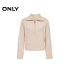 ONLY Women's Relaxed Fit Striped Lapel Knit Sweater