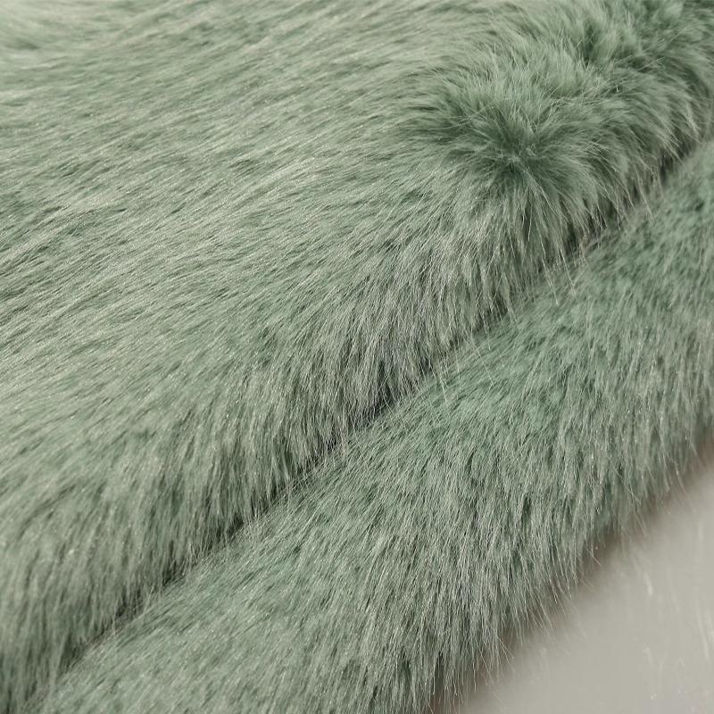 50x180cm Thickend Faux Fox Long Hair Plush Fabric for Coats Collar Toys Carpet For Diy Sewing Plain Soft Warm Fur Cloth