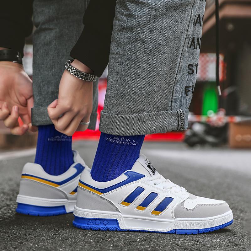 Fashion board shoes new fashion pair fashion shoes four seasons students casual leather non-slip wear-resistant sports shoes