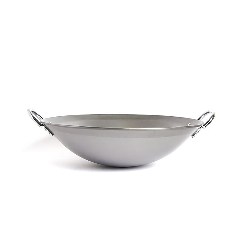 Wutuo 38cm Traditional Double Handle Iron Wok