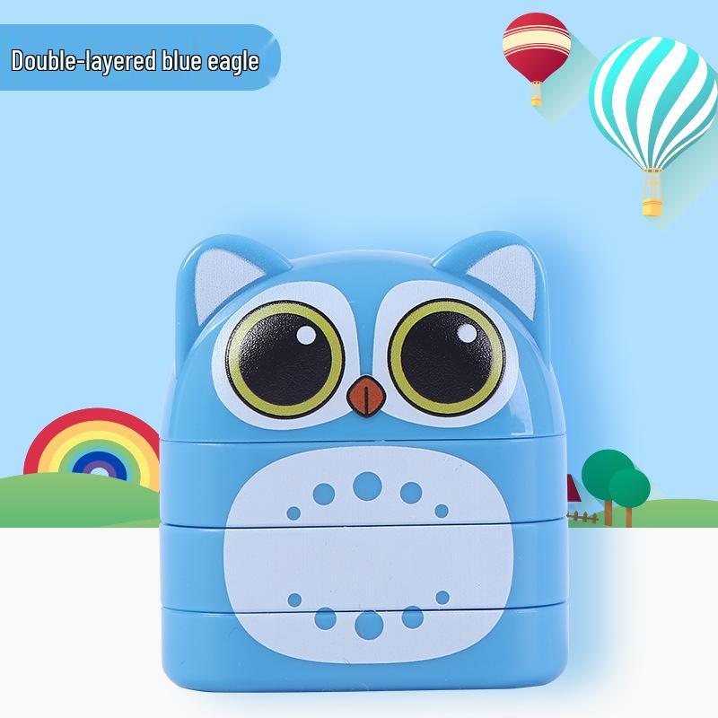 Dual-Layer Children's Two-Color Name Stamp