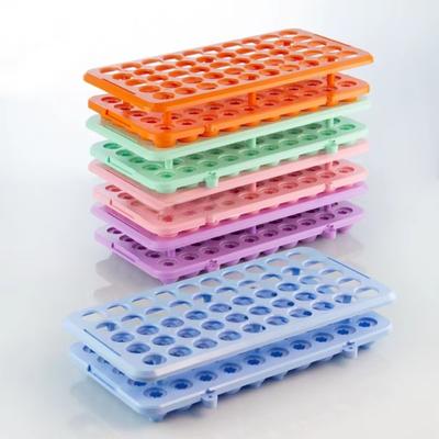 Stojan na zkumavky s otvory 18 mm Plastový stojan na odběrové zkumavky Stojan na centrifugační zkumavky pro zkumavky 5 ml 10 ml 15 ml