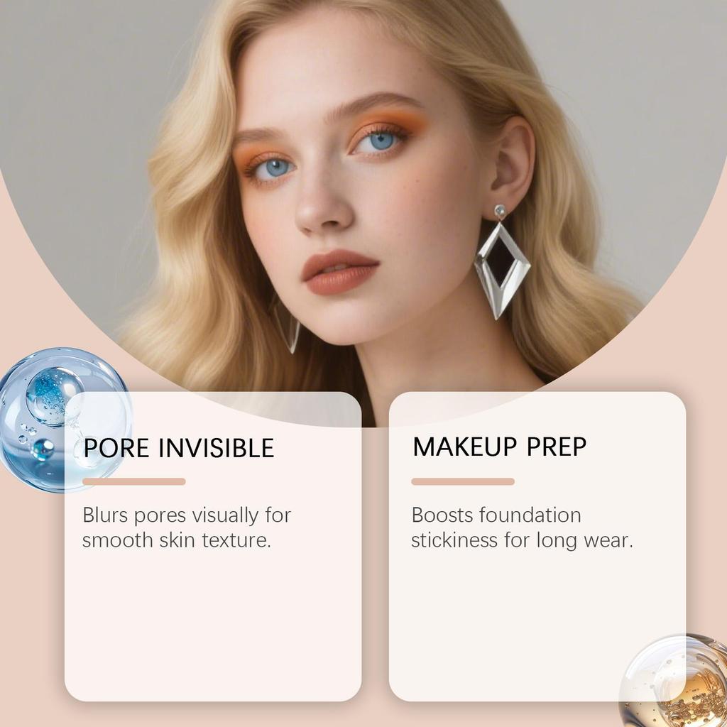 EELHOE Invisible Makeup Primer Stick Cream. Invisible pores, nourishing skin, hydrating, long-lasting, smooth foundation, and primer cream