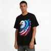 American Bald Eagle USA Flag Graphic Casual T-Shirt Pure cotton T-shirt