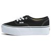 Authentic Stackform Platform Low Top Unisex Skate Shoes Black White VN0A5KXXBMX