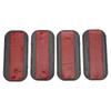 4PCS Red/Yellow Safety Reflector ABS Reflective Decal Warning Marker  Vehicle Night Safety Upgrade