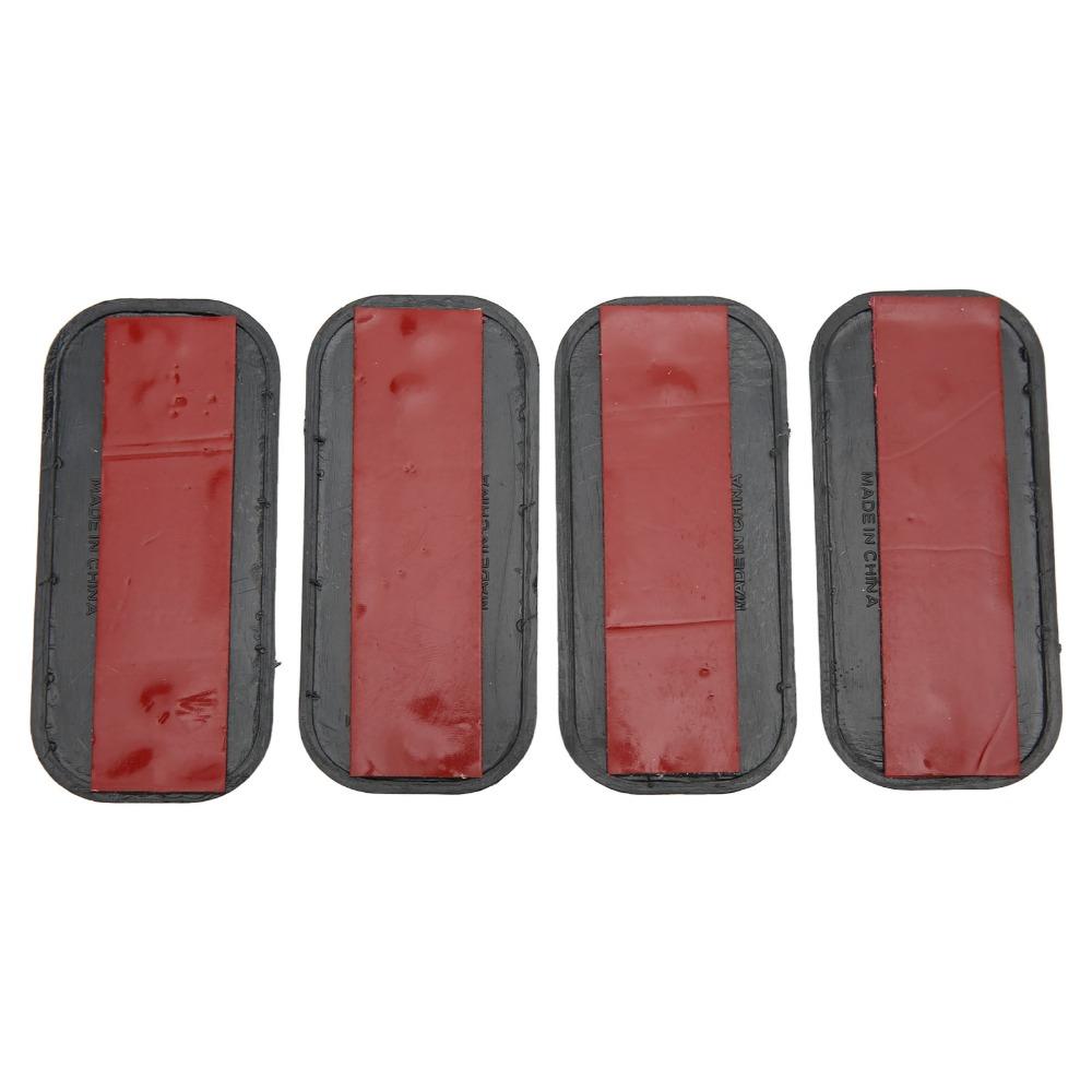 4PCS Red/Yellow Safety Reflector ABS Reflective Decal Warning Marker Vehicle Night Safety Upgrade