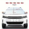 1PCS Thickened CarS Now Sunshade Windshield Cover With 5 Magnets UV Protection  Anti Snow  Sunlight For  Front  Windshield Shade