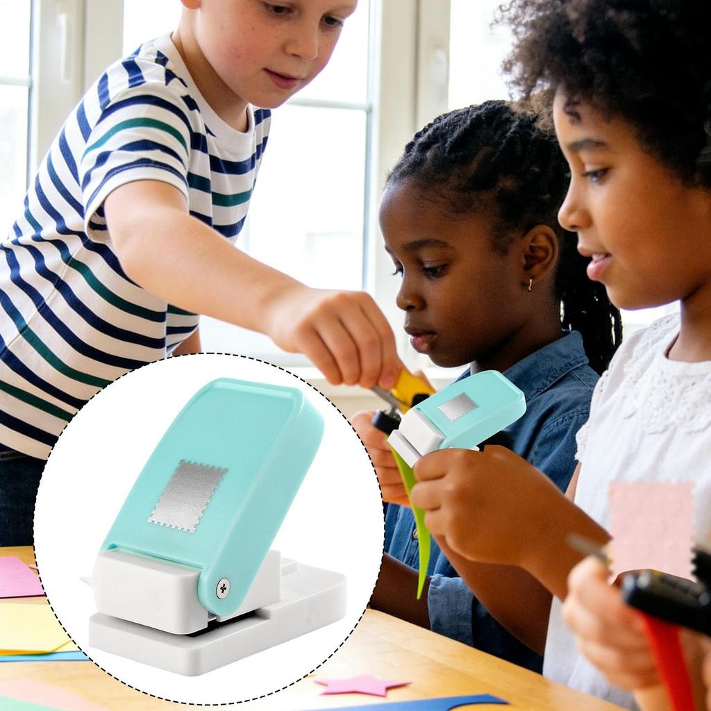 Stamp Puncher Precise Square Rectangle Postage Stamp Design Craft Puncher for Scrapbooking Card Making Journal Album Photo Arts