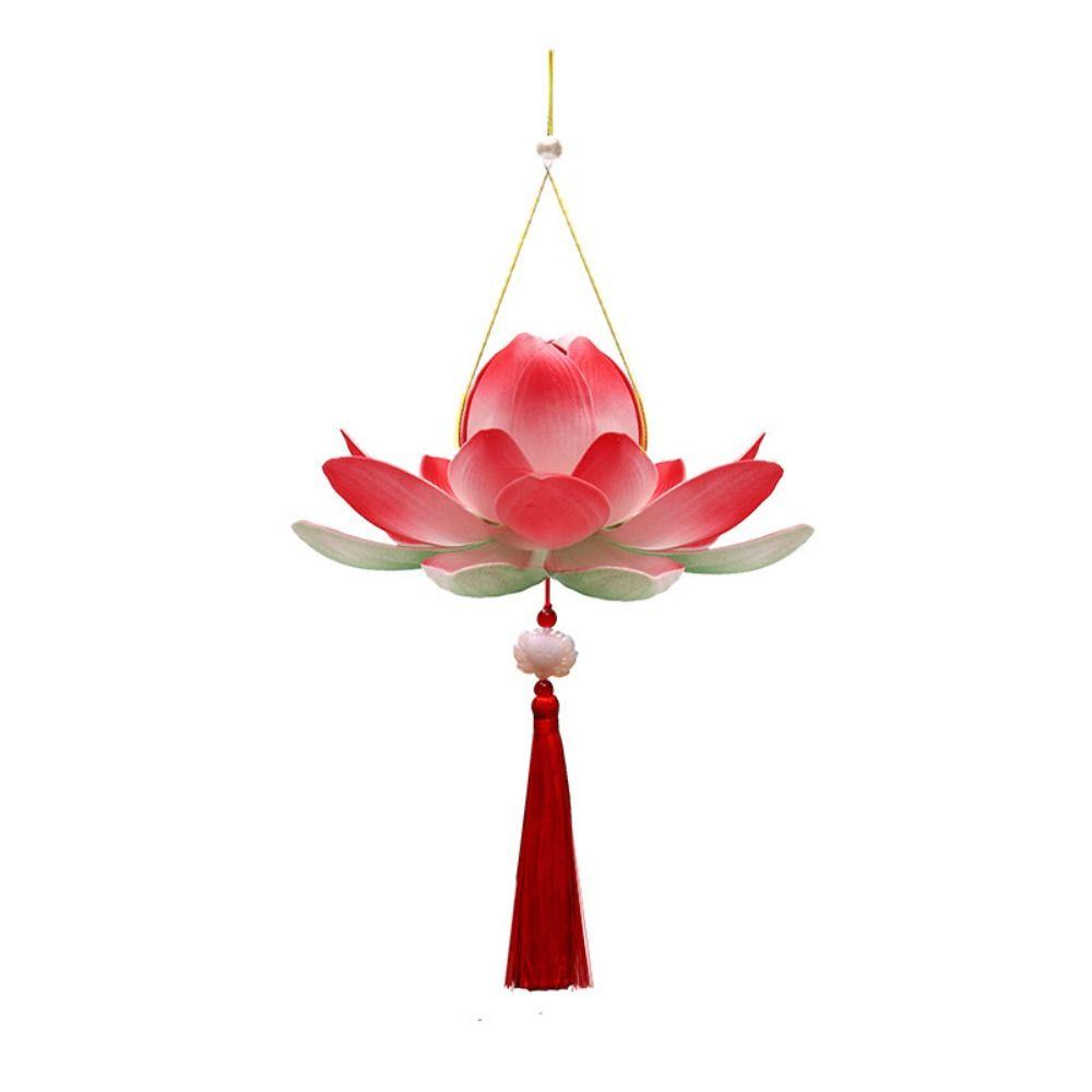 Lotus Flower Middle Autumn Festival Lantern 3D Mid Autumn Lotus Lantern  Children