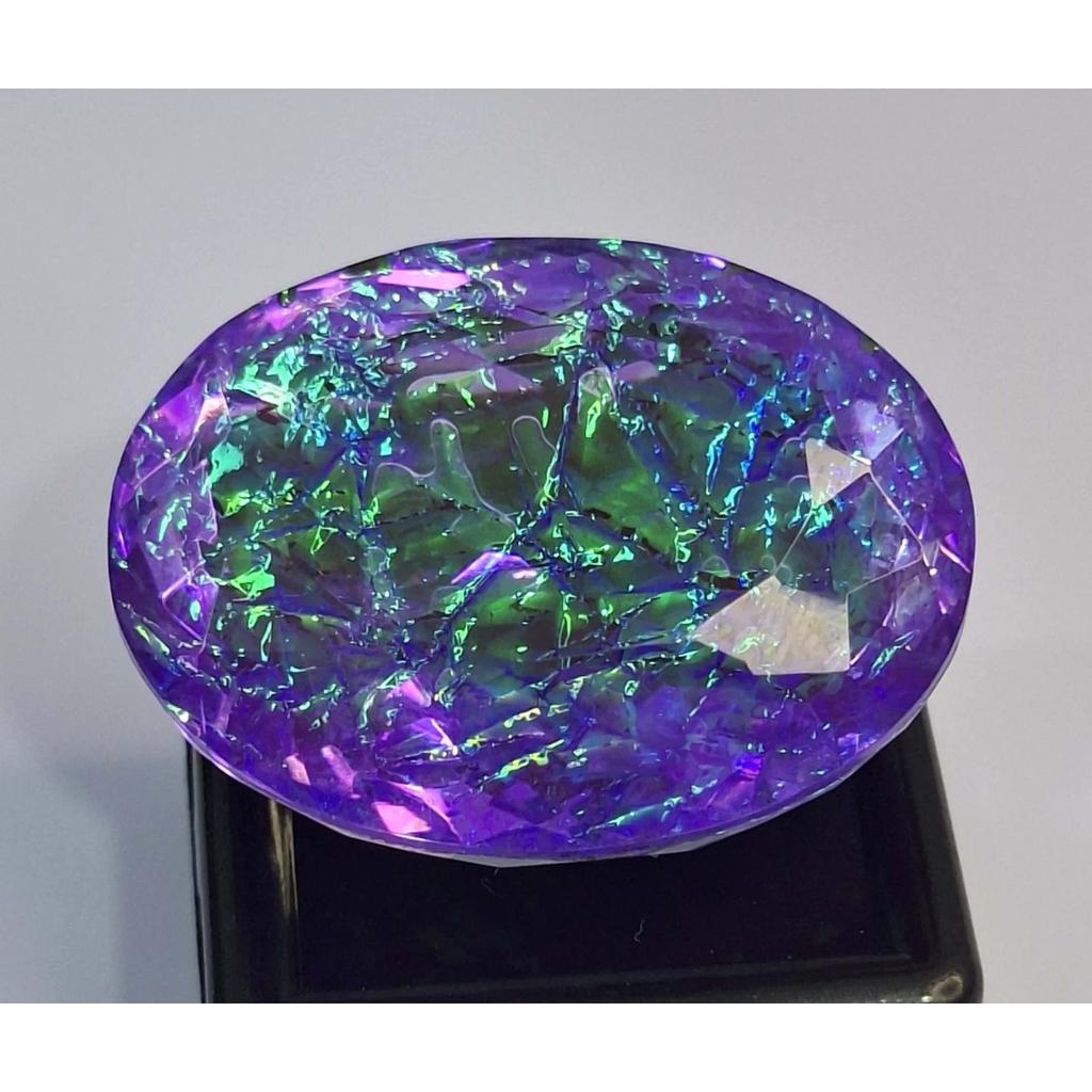 Oval Cut Lab Created Monarch Fire Opal 88-90 Ct Stunning Certified Gemstone