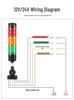 24V LED Multi-Layer Warning Light: Three-Color Indicator & Audible Alarm for Machine Tools