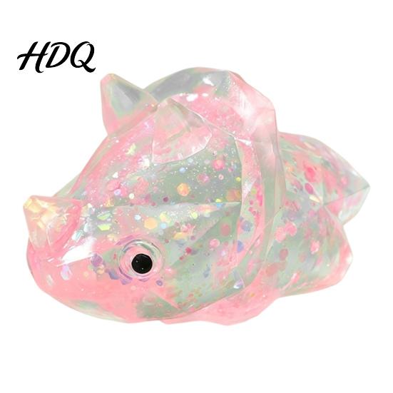 Cute Dinosaur Pinch Toy Shape Squeeze Glitter Soft for Stress Relief Slow Rebound Tactile Fidget Kids And Adults Powder