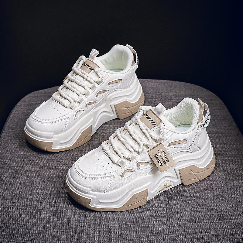 

Толстые подошвы Pops Shoes Женщины, Стрельба на улице Студенты Бег Спортивные Увеличивающие Повседневная Обувь 37 хаки