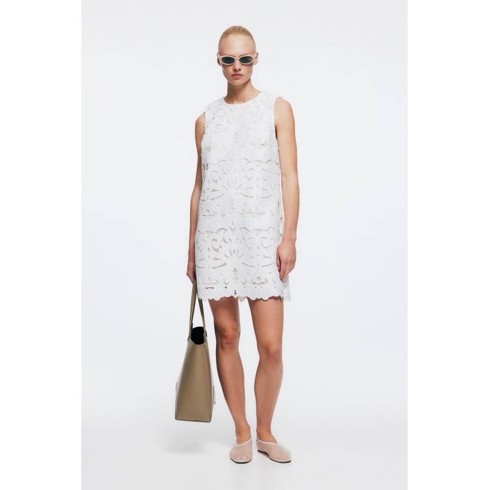 

Платье HM Broderie Anglaise, белое