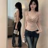Draped Collar Cami Top Women Sexy Pure Desire Spaghetti Strap Vest Summer Daily Wear