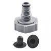 Practical Black Drain Valve for For draining Pool Hose Adapter 32mm P6H1419