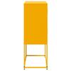 Sideboard Mustard Yellow 68.5 x 38.5 x 107 cm Steel