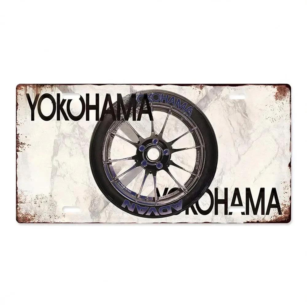 Tire Brand Vintage Metal Posters Signs License Tin Sign Decor Garage Car Repair Shop Wall Plaques Decoration Tinplate Auto Pl