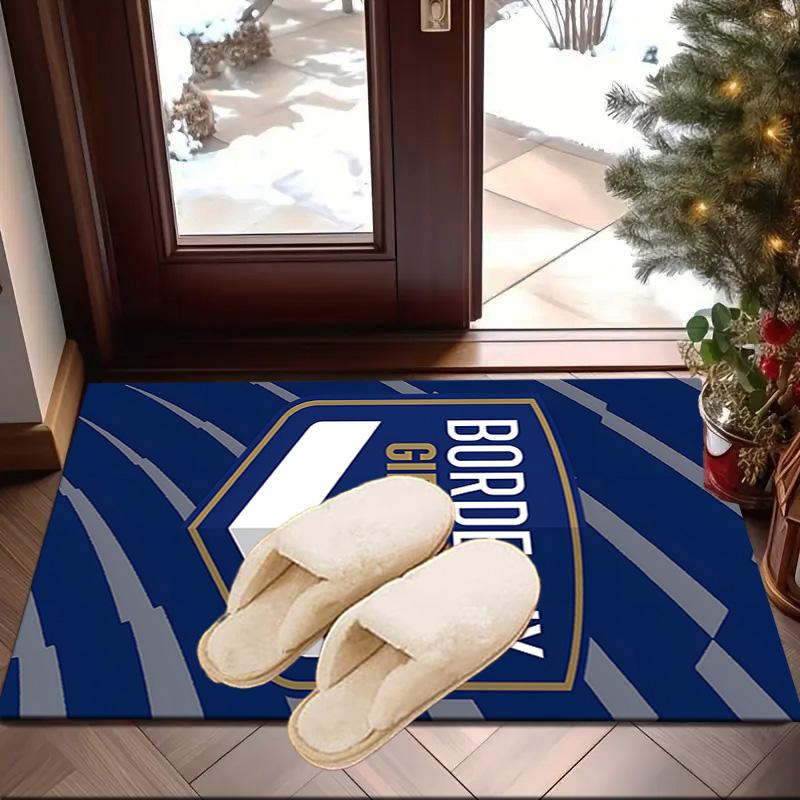 Giron-de Football Crest Printed Area Rug for Office, Chair Rug, Decorative Carpet Floor Mat, Large Size Fan gifts Christmas gifts