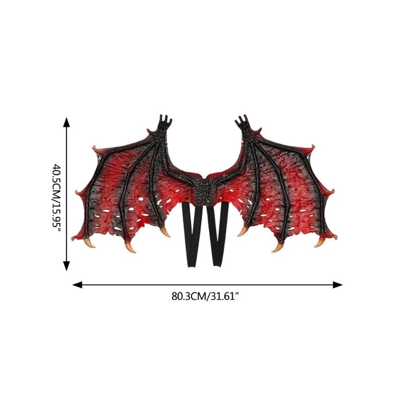 Accesorios de Disfraz de Dragón Diabólico Alas de Dragón Halloween Mardi Gras Disfraz de Demonios Regalos