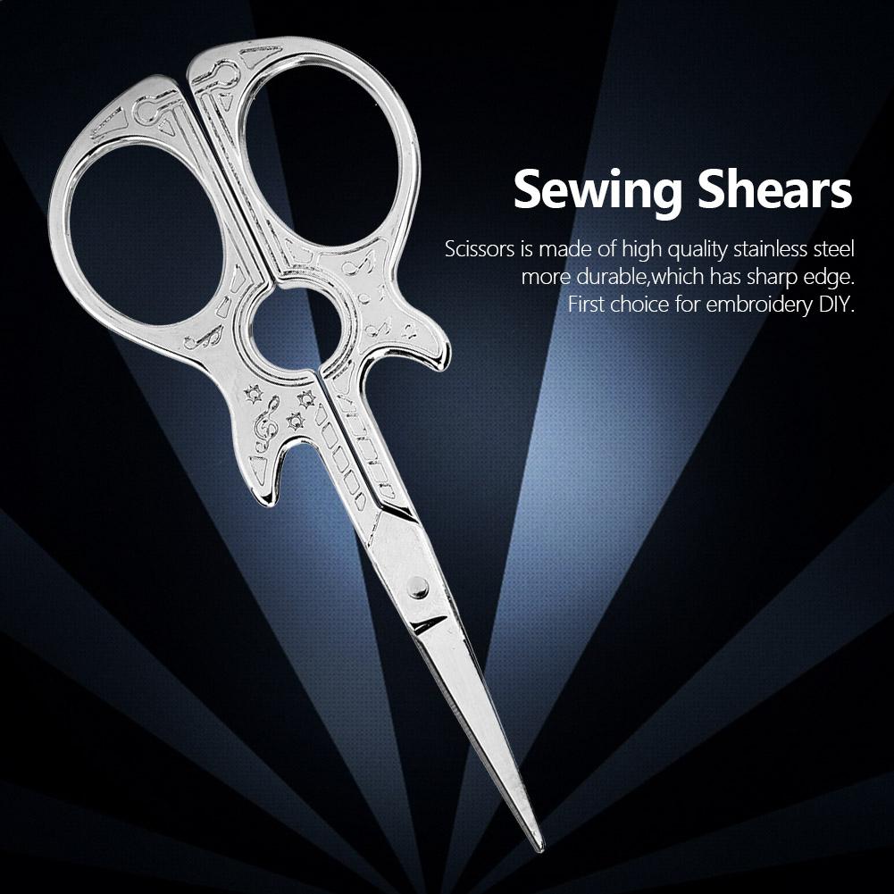 Moderne Gitarrenform Antike Nähschere Kunstwerk Stickschere(Mehrfarben)