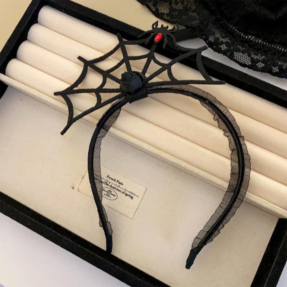 Halloween Spider Web Headband Spider Spider Hair Hoop Cute Spider Hairband  Adult Kids