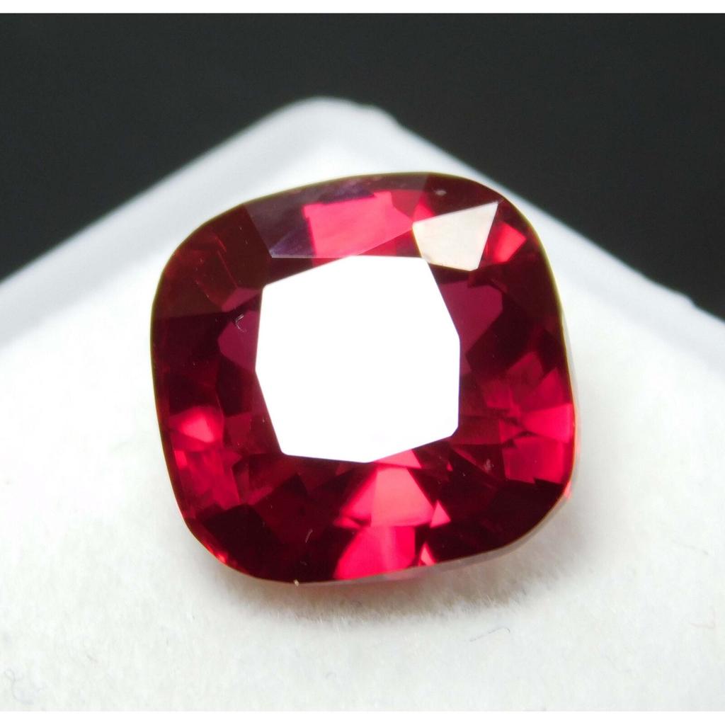 Natural Red Ruby Loose Gemstone 10.27 Ct Square Cushion Shape for Jewelry Making and Gem Collections