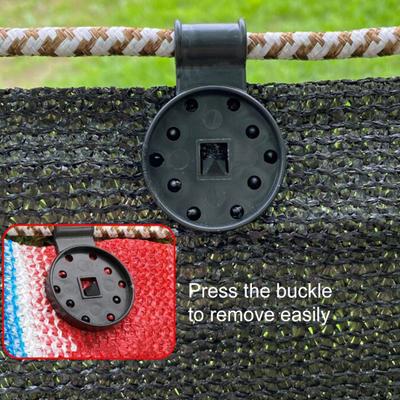 50/100 Pcs Shade Cloth Plastic Clips Heavy Duty Shade Tarp Buckle Reusable Fixing Clips for Agricultural Anti Bird Net Windproof Sun Shade Netting