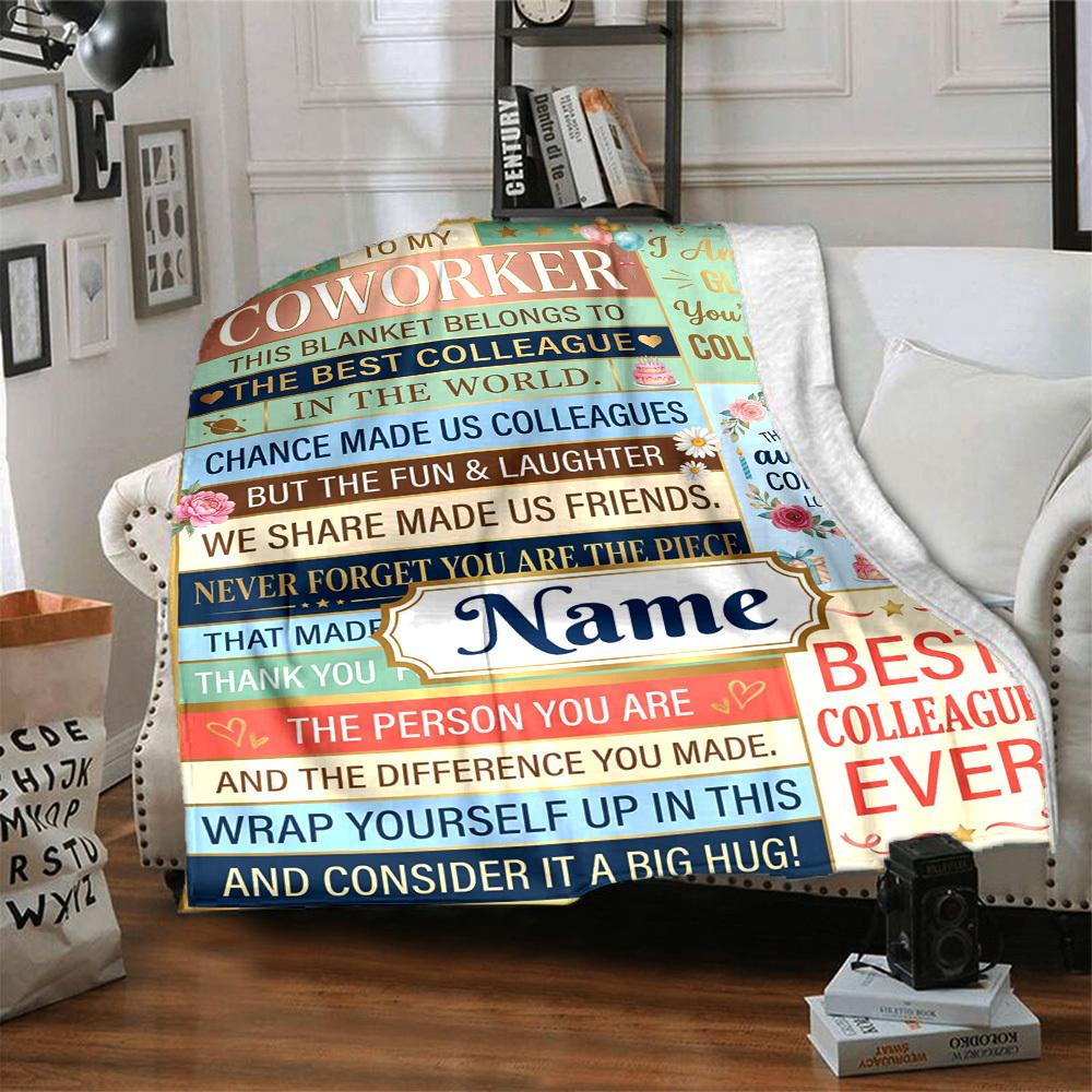 Best Colleague Blanket Blanket Warmthful Decor Great For Sofa Couch Office Bed Picnics Four Seasons Multipurpose Digital Print Birthday Christmas Gift