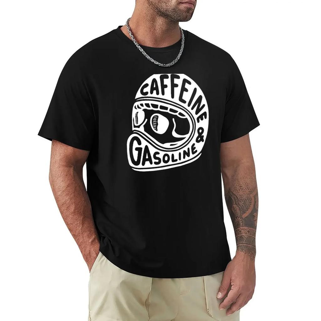 Caffeine and Gasoline TShirt Quickdrying Heavyweights Kawaii Clothes Cotton T Shirt Unisex