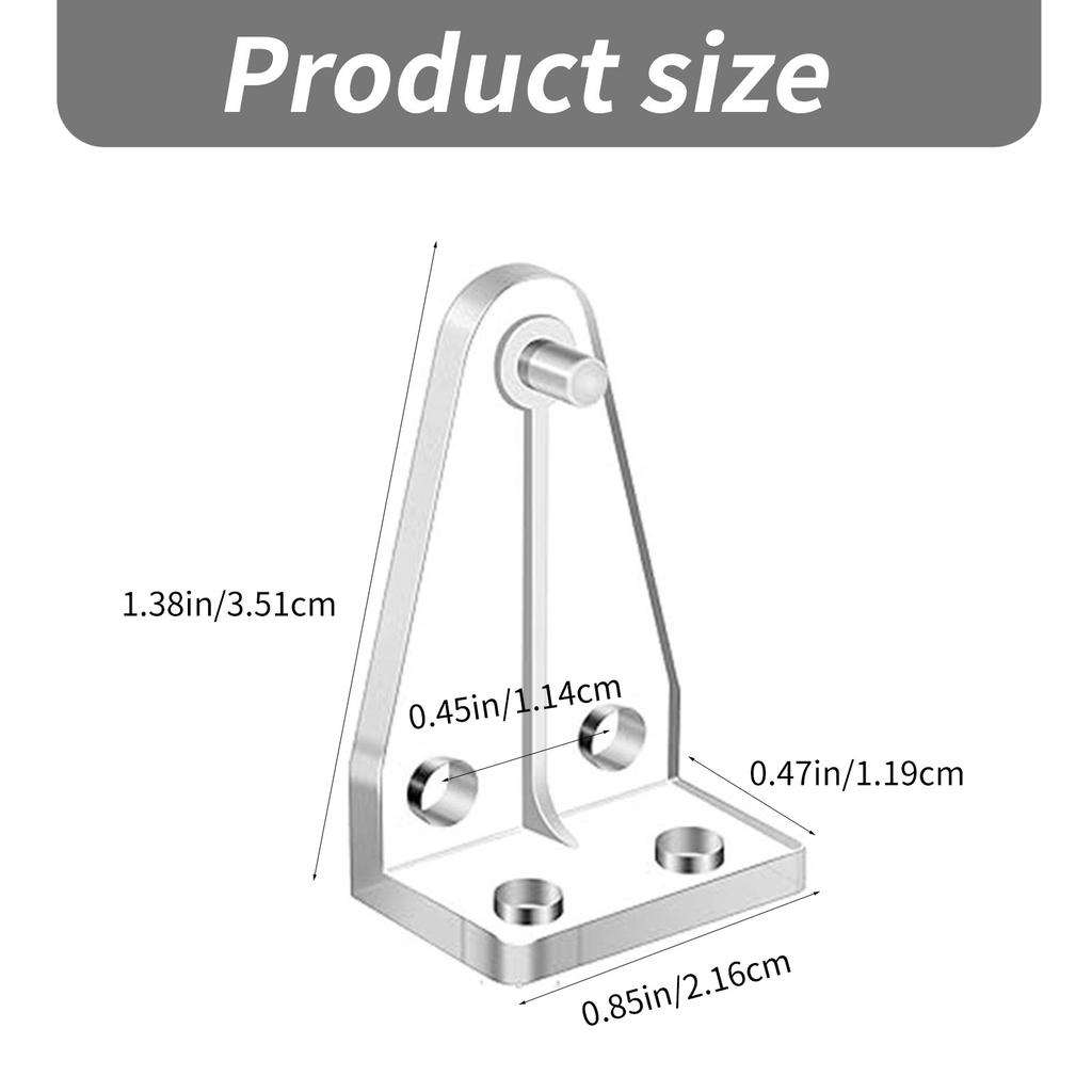 12/24Pcs Blinds Bottom Rails Holders Clips Blind Hold Down Brackets Positioning Hook with Screws for Easy Installation